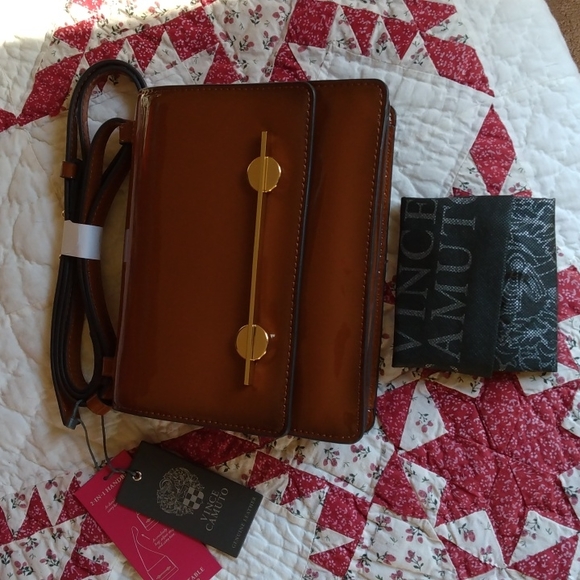 Vince Camuto Handbags - Vince Camuto Patent Leather crossbody handbag NWT